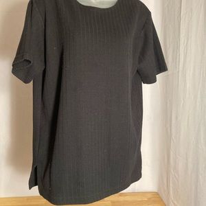 Short sleeve blouse size medium black